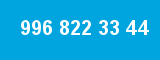 996 822 33 44 996 822 33 44